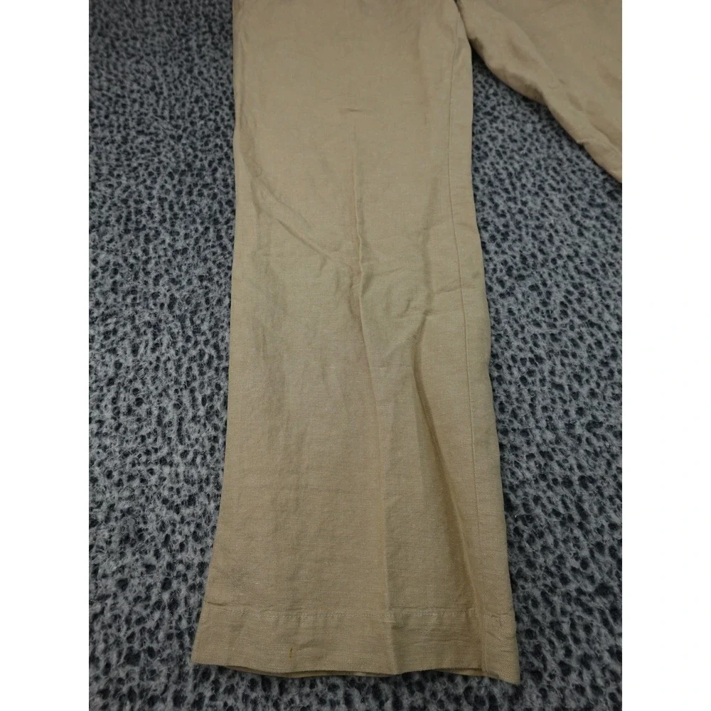 Banana Republic Pants Mens 36x32 Tan Relaxed Fit Linen Cotton Chino